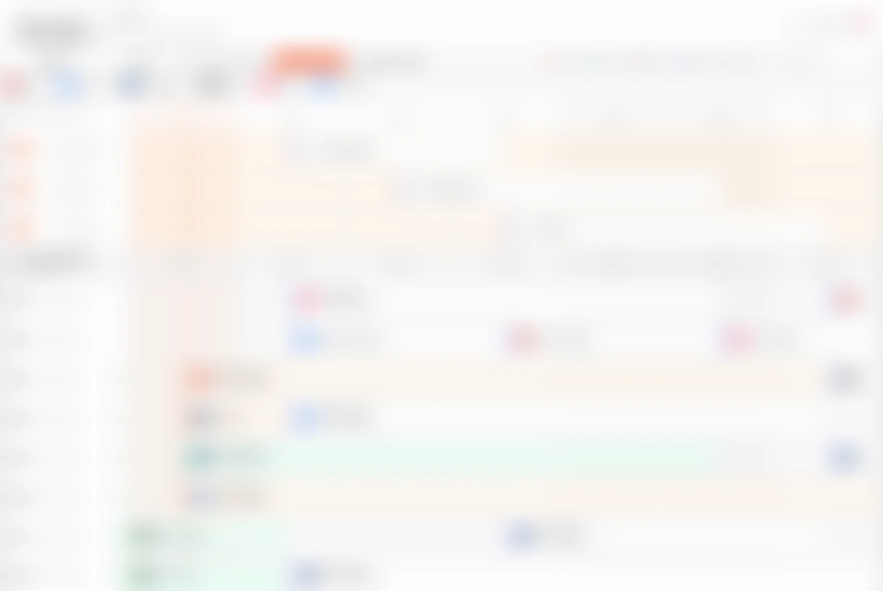 A blurred preview of the Roompoint front desk.